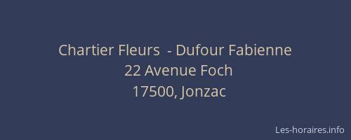 Chartier Fleurs  - Dufour Fabienne
