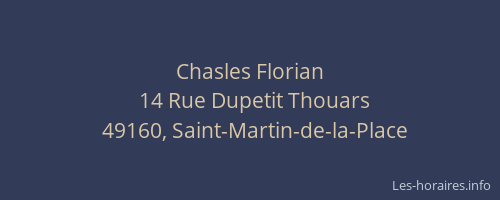 Chasles Florian