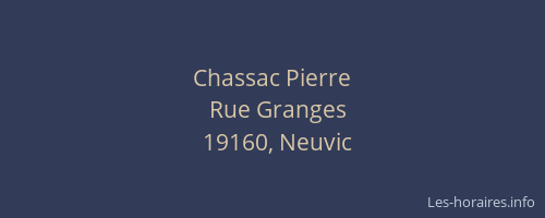 Chassac Pierre
