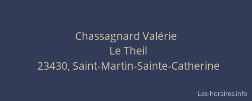 Chassagnard Val&eacute;rie