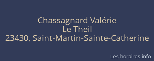 Chassagnard Valérie
