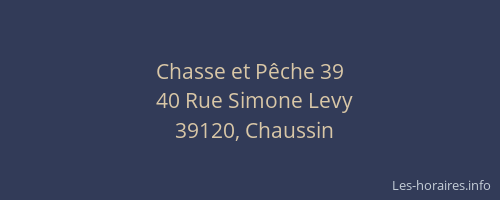 Chasse et P&ecirc;che 39