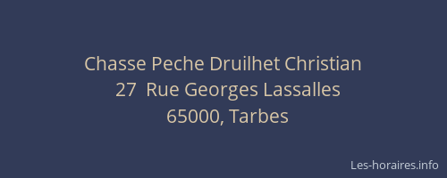 Chasse Peche Druilhet Christian