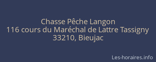 Chasse Pêche Langon