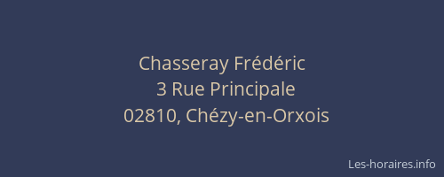 Chasseray Frédéric