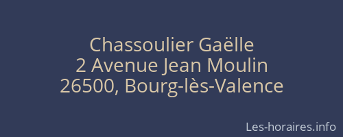 Chassoulier Gaëlle