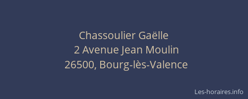 Chassoulier Ga&euml;lle