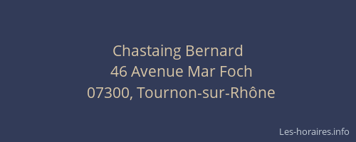 Chastaing Bernard