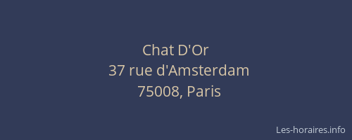 Chat D'Or