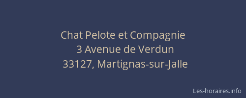 Chat Pelote et Compagnie
