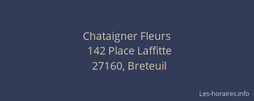 Chataigner Fleurs