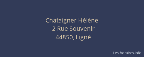 Chataigner Hélène