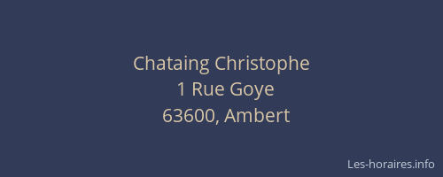 Chataing Christophe
