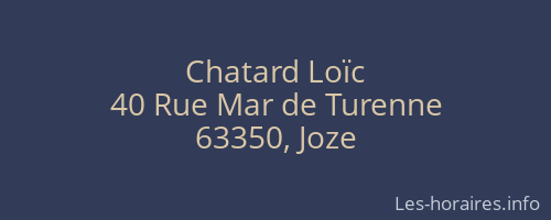 Chatard Loïc