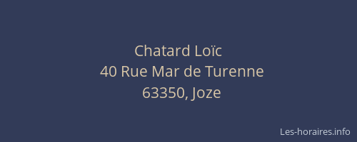 Chatard Loïc