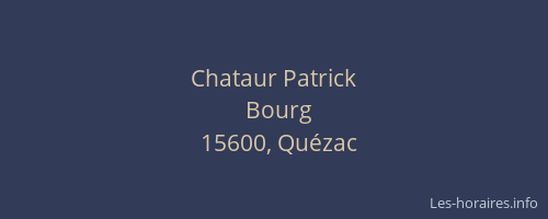Chataur Patrick