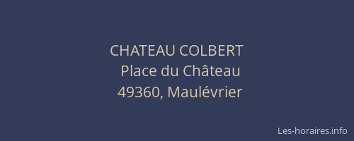 CHATEAU COLBERT