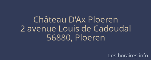 Château D'Ax Ploeren