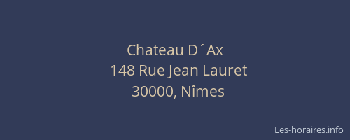 Chateau D´Ax