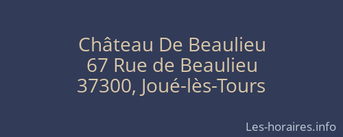 Château De Beaulieu