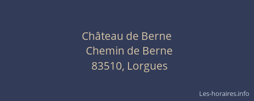 Château de Berne