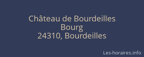 Château de Bourdeilles