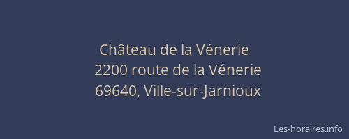 Château de la Vénerie