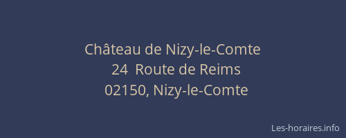 Château de Nizy-le-Comte