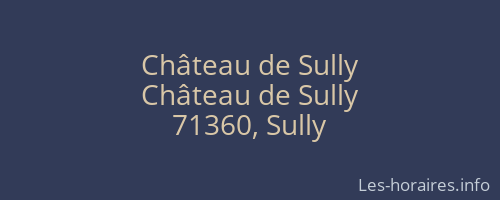 Château de Sully