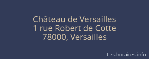 Château de Versailles