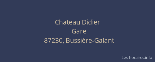Chateau Didier