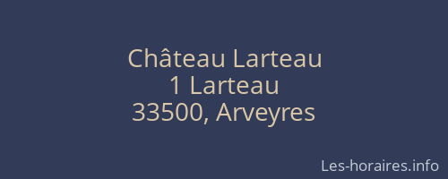 Château Larteau