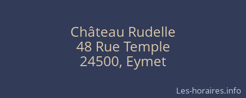 Château Rudelle