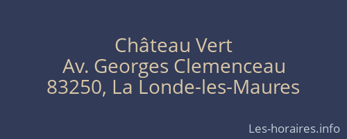 Château Vert