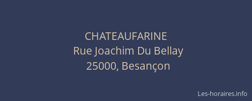 CHATEAUFARINE