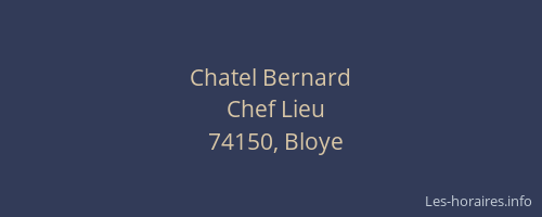 Chatel Bernard
