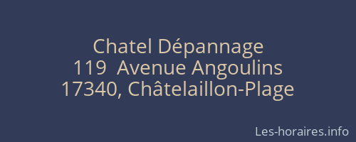 Chatel Dépannage