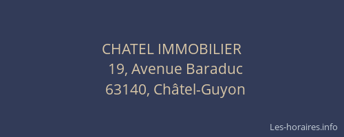 CHATEL IMMOBILIER