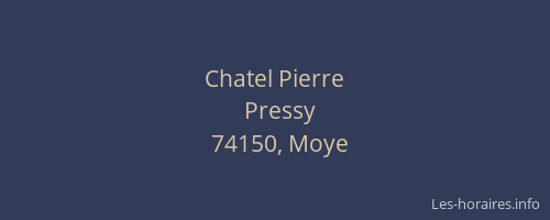 Chatel Pierre