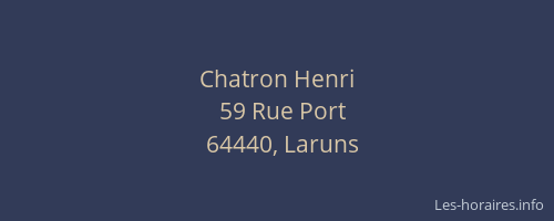Chatron Henri