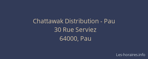 Chattawak Distribution - Pau