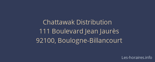 Chattawak Distribution