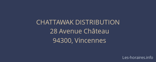 CHATTAWAK DISTRIBUTION
