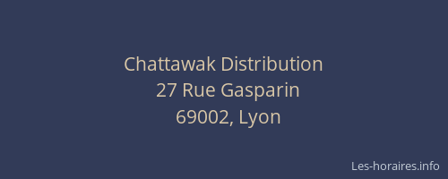 Chattawak Distribution