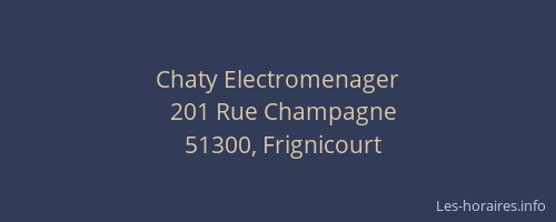 Chaty Electromenager