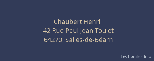 Chaubert Henri