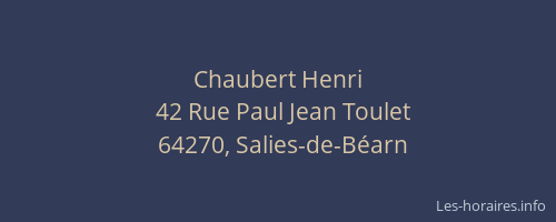 Chaubert Henri