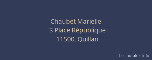 Chaubet Marielle