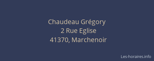 Chaudeau Gr&eacute;gory