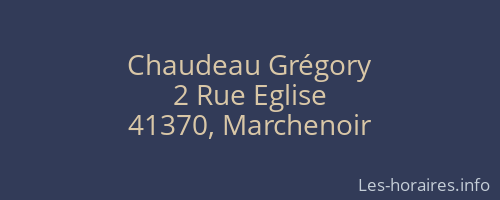 Chaudeau Grégory